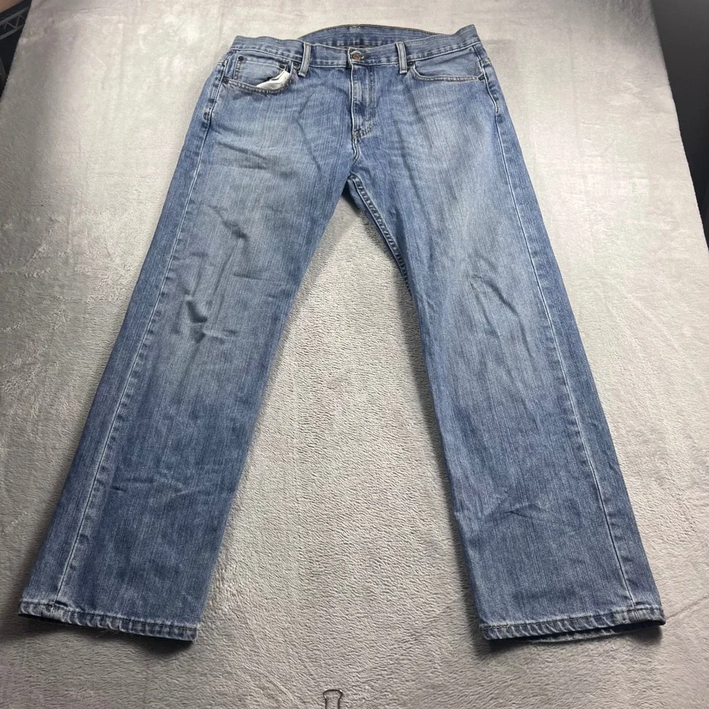 Levis 569 Loose Straight Fit Jeans Mens 34x32 Blue Medium Wash Denim 100% Cotton
